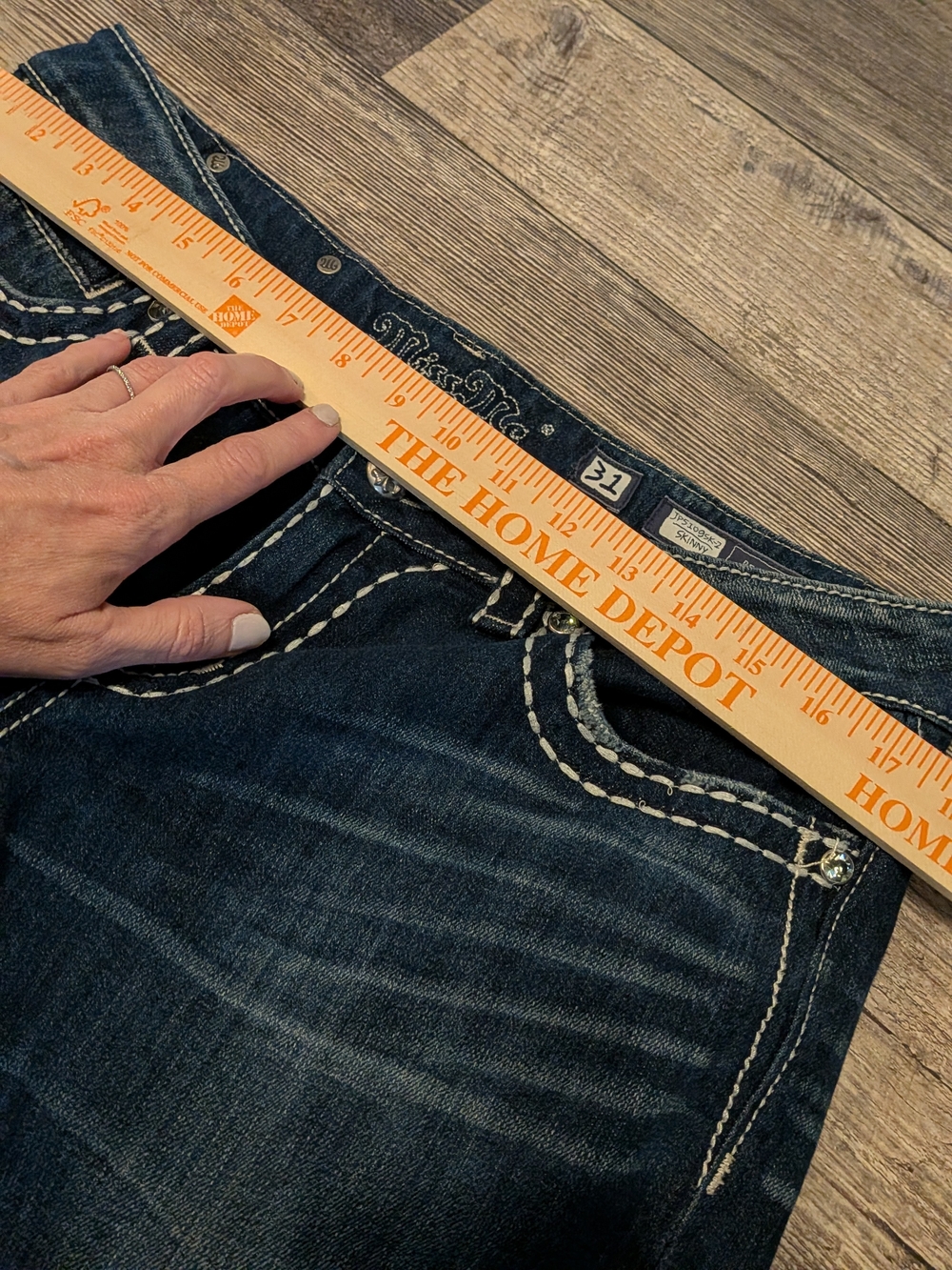 Miss Me Dark Blue Straight Leg Jeans - Picture 9 of 9